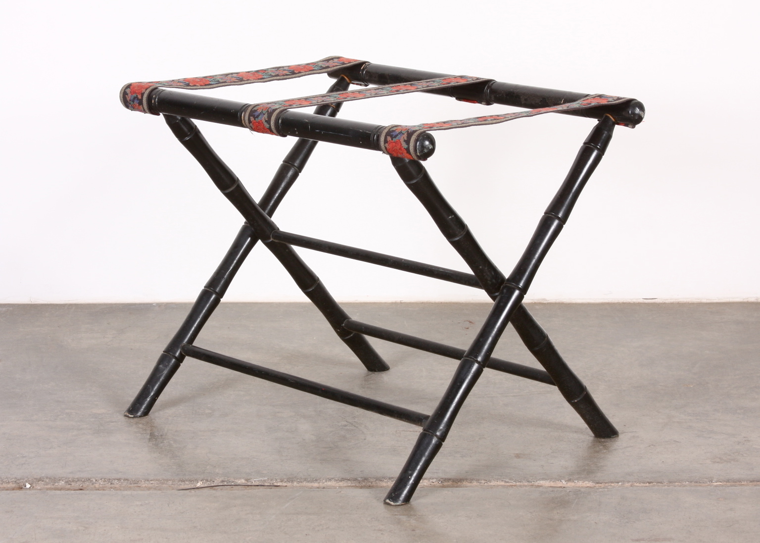 Small Folding Stand with Brocade Fabric