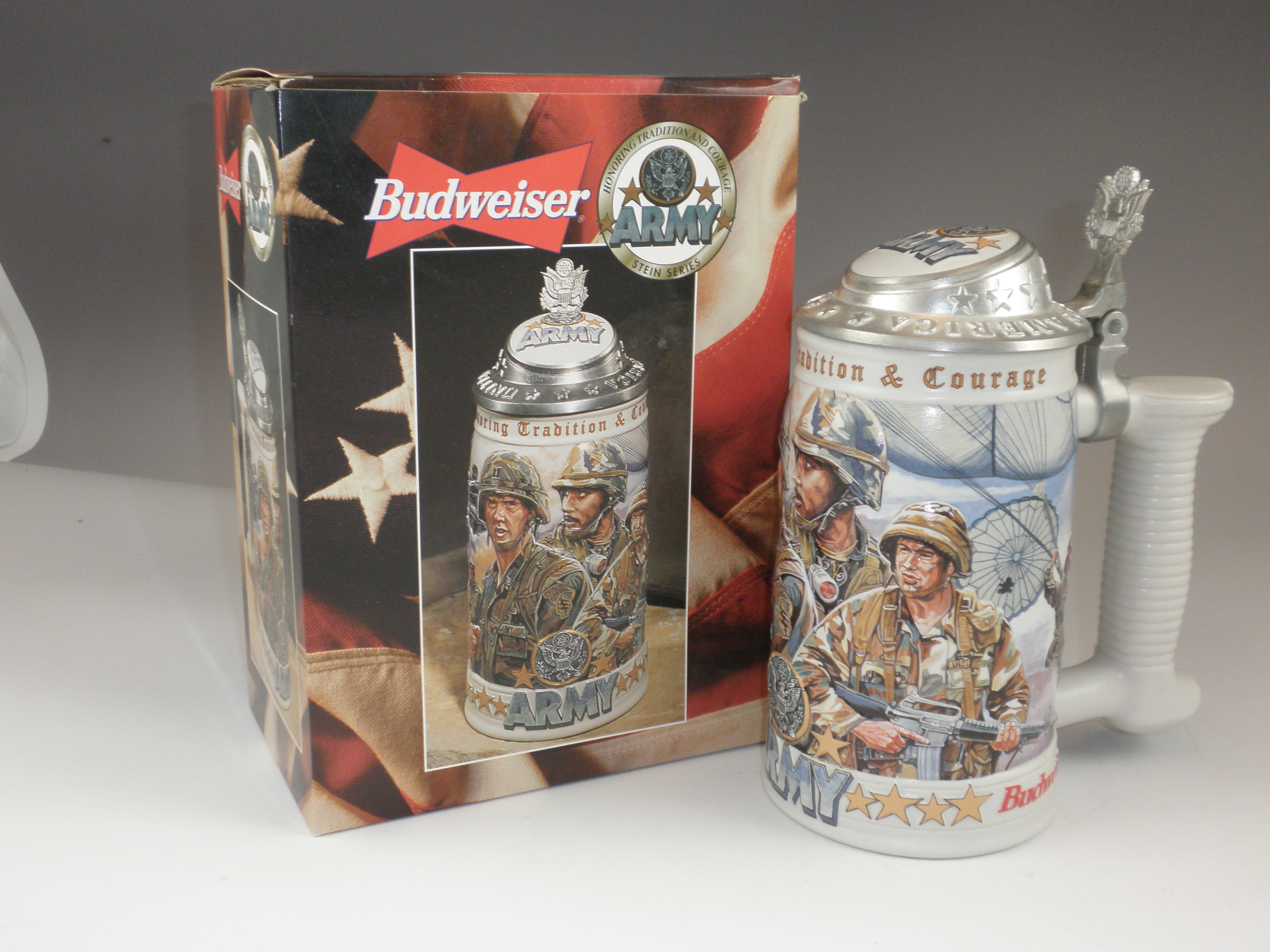Budweiser Numbered Army Stein