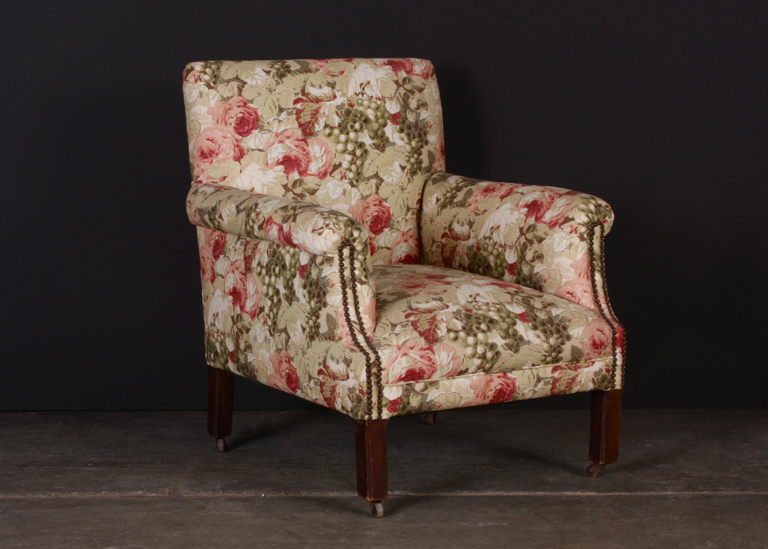 Rolling Floral Armchair