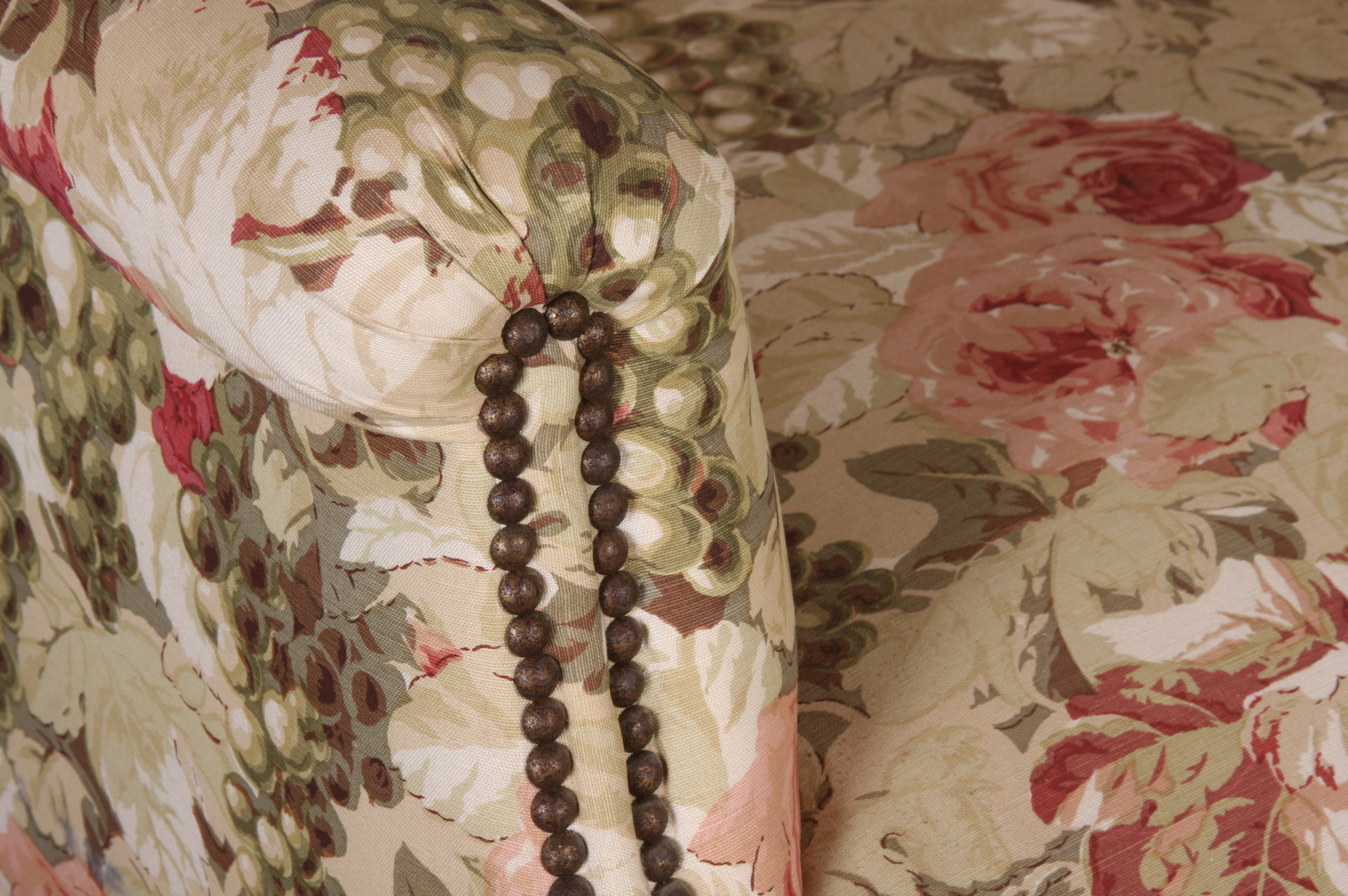 Rolling Floral Armchair