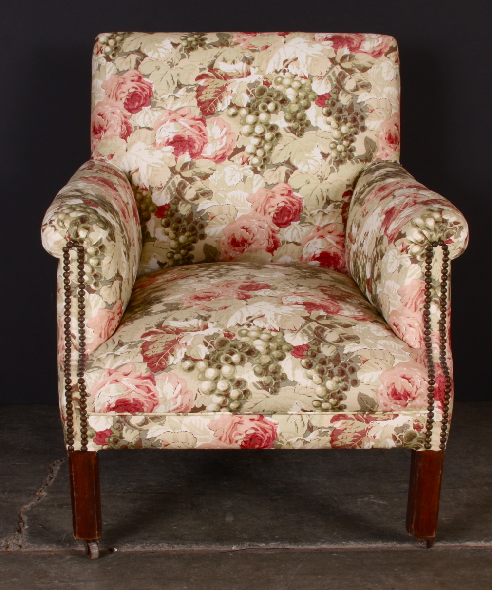 Rolling Floral Armchair