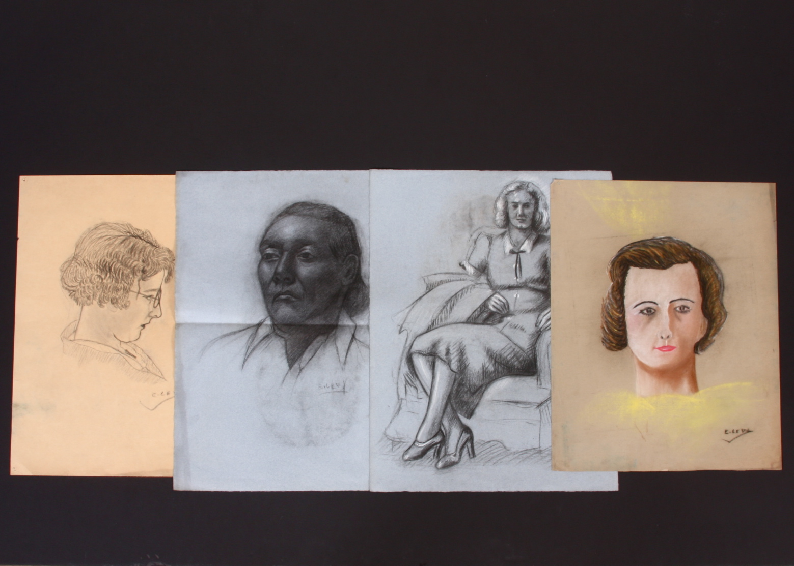 Original Evelyn Levy Shaw Drawings 