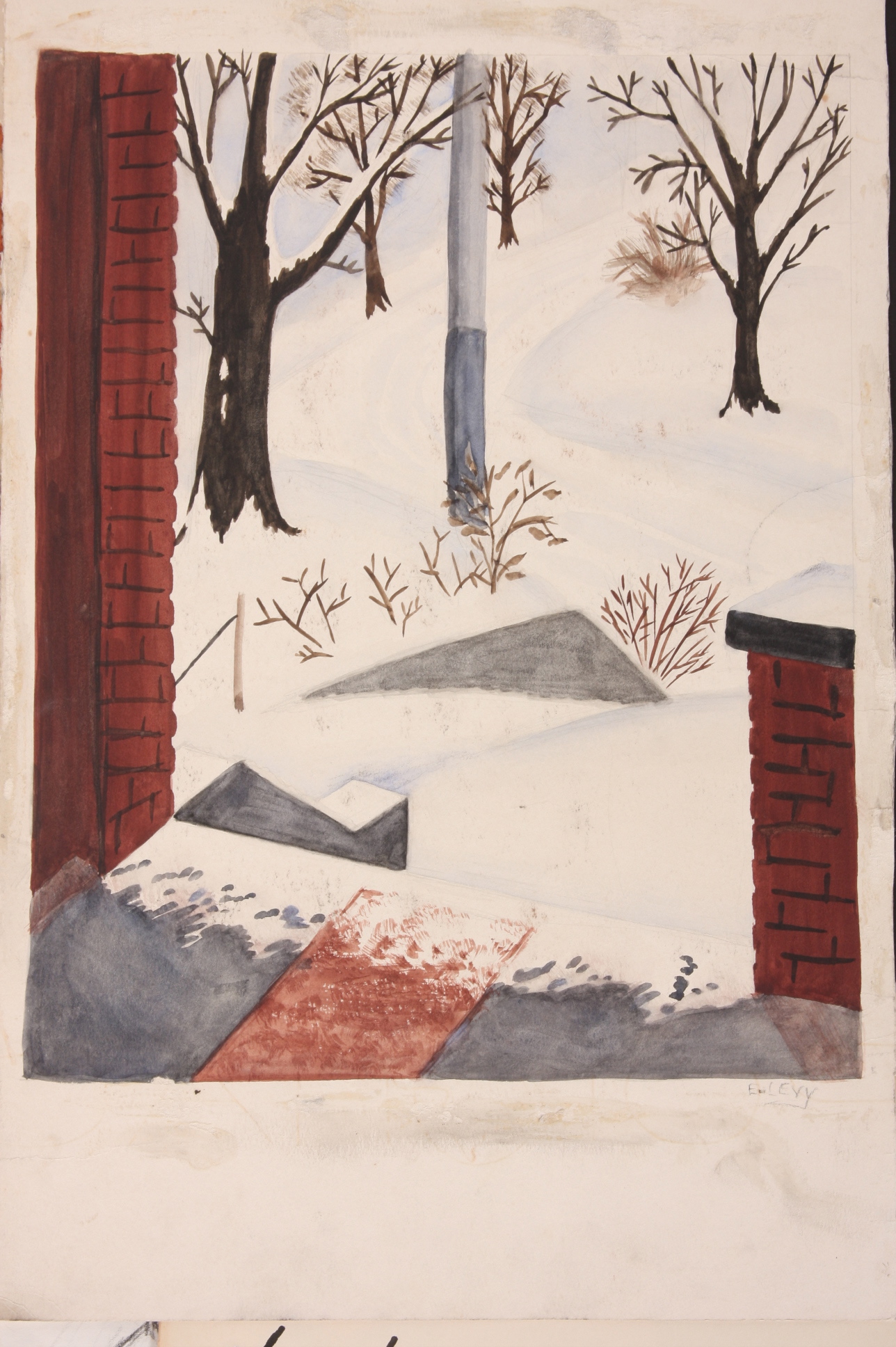 Original Evelyn Levy Shaw Drawings 