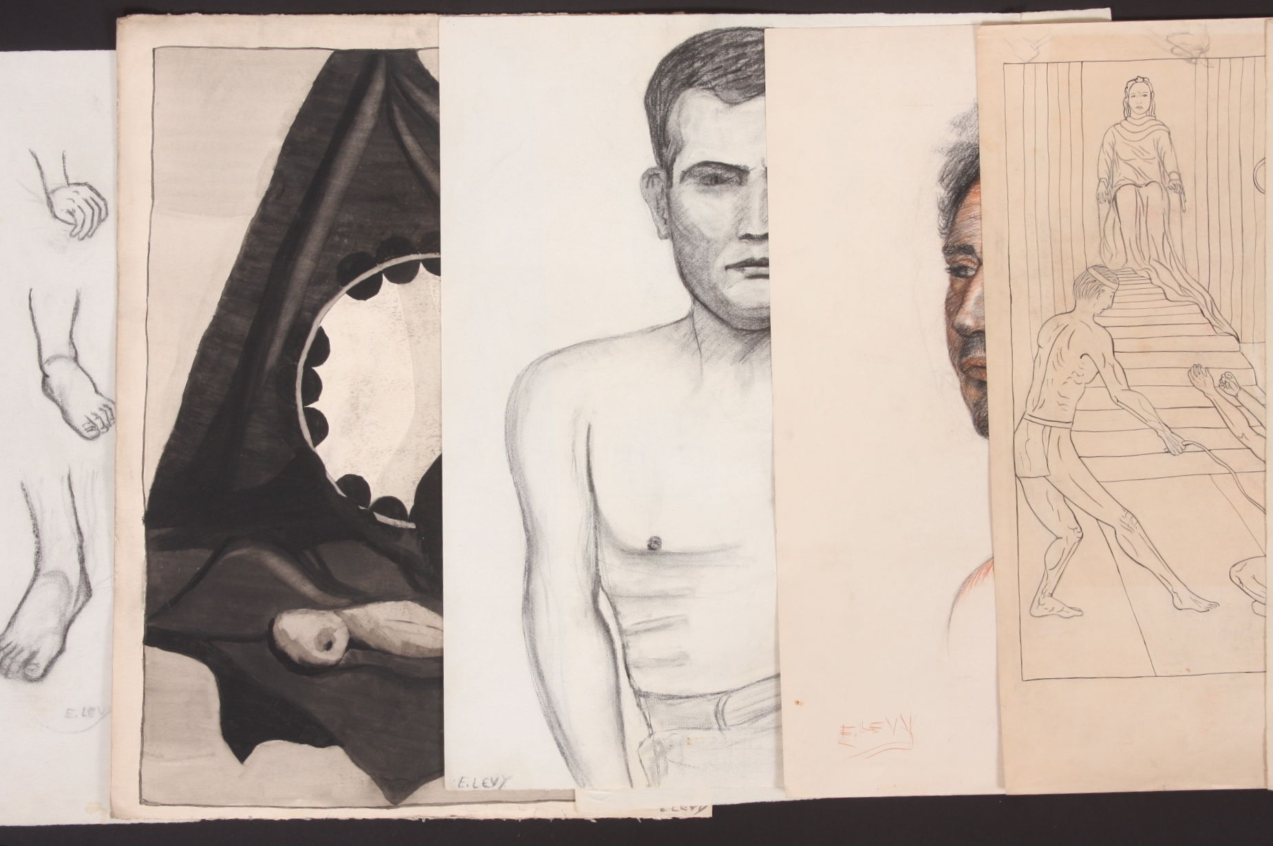 Original Evelyn Levy Shaw Drawings 