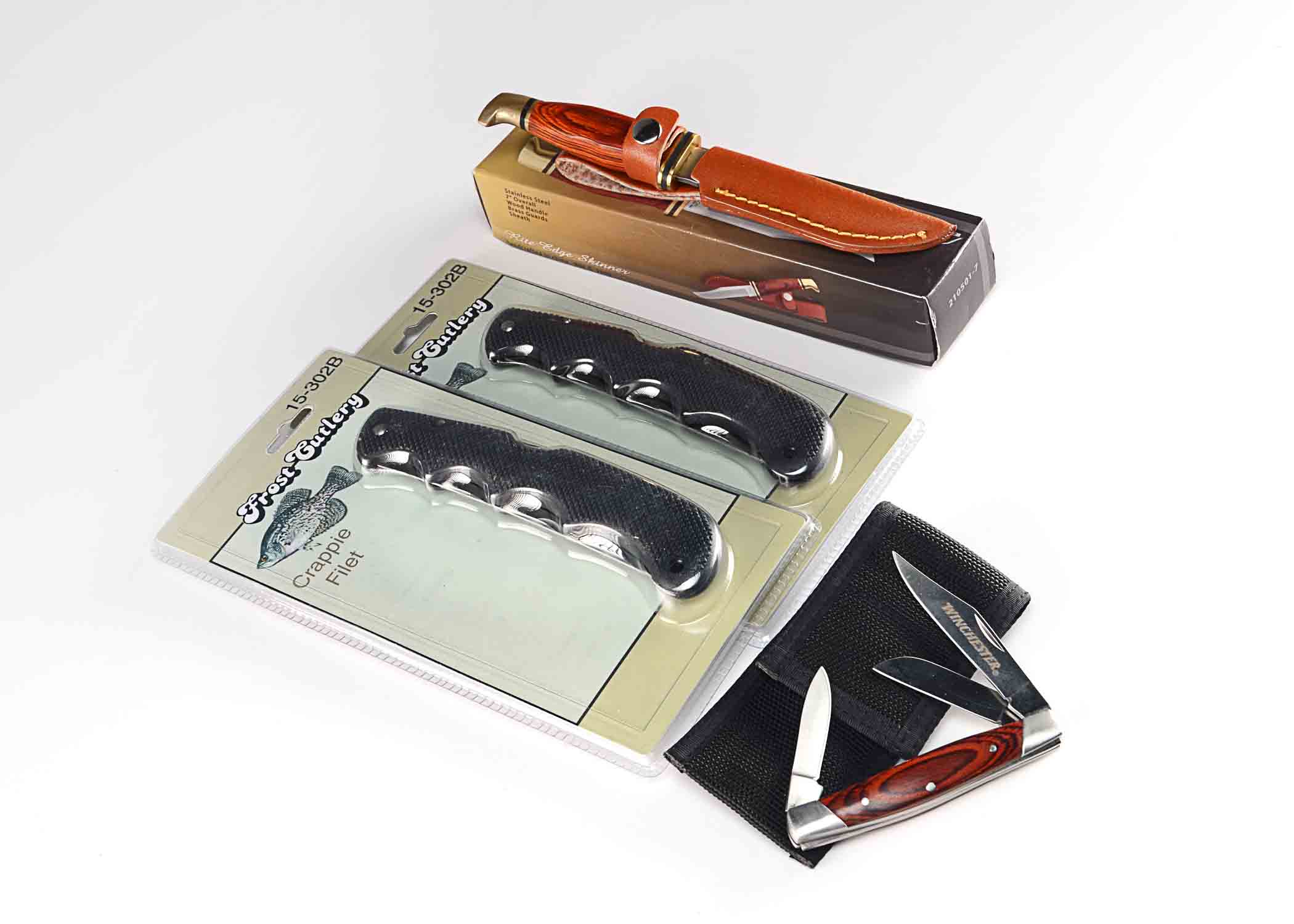 Two Crappie Filet Fishing Knives.