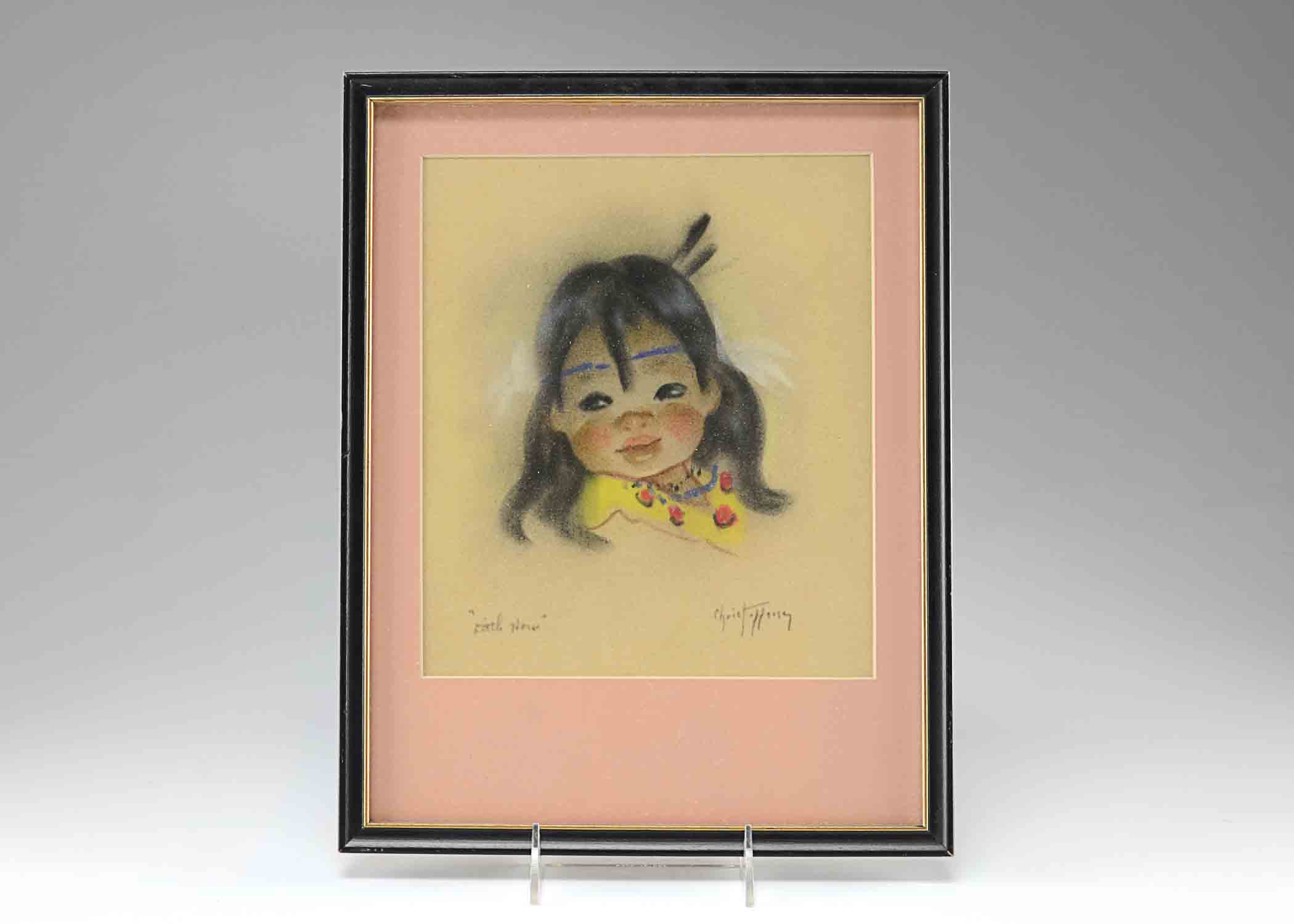 Original Gerda Christoffersen Watercolor Painting on Paper