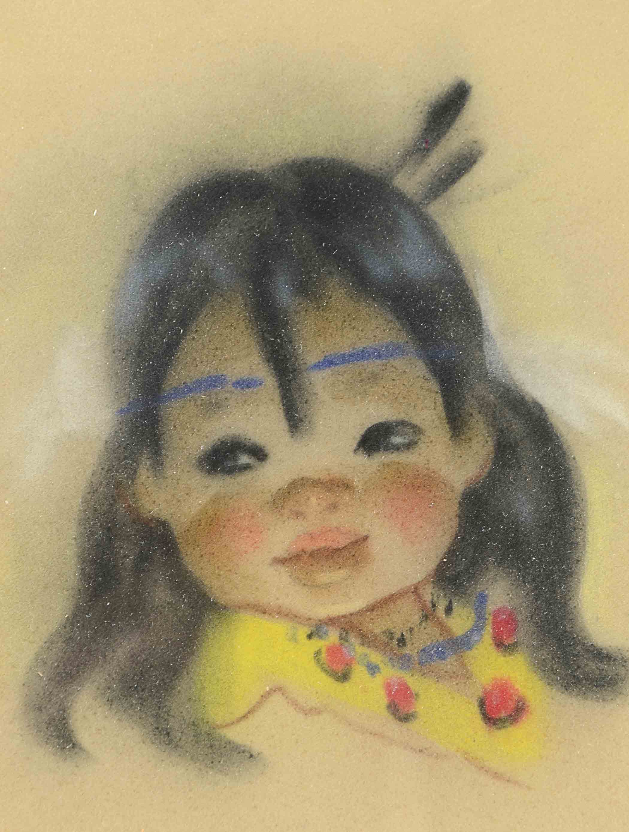 Original Gerda Christoffersen Watercolor Painting on Paper