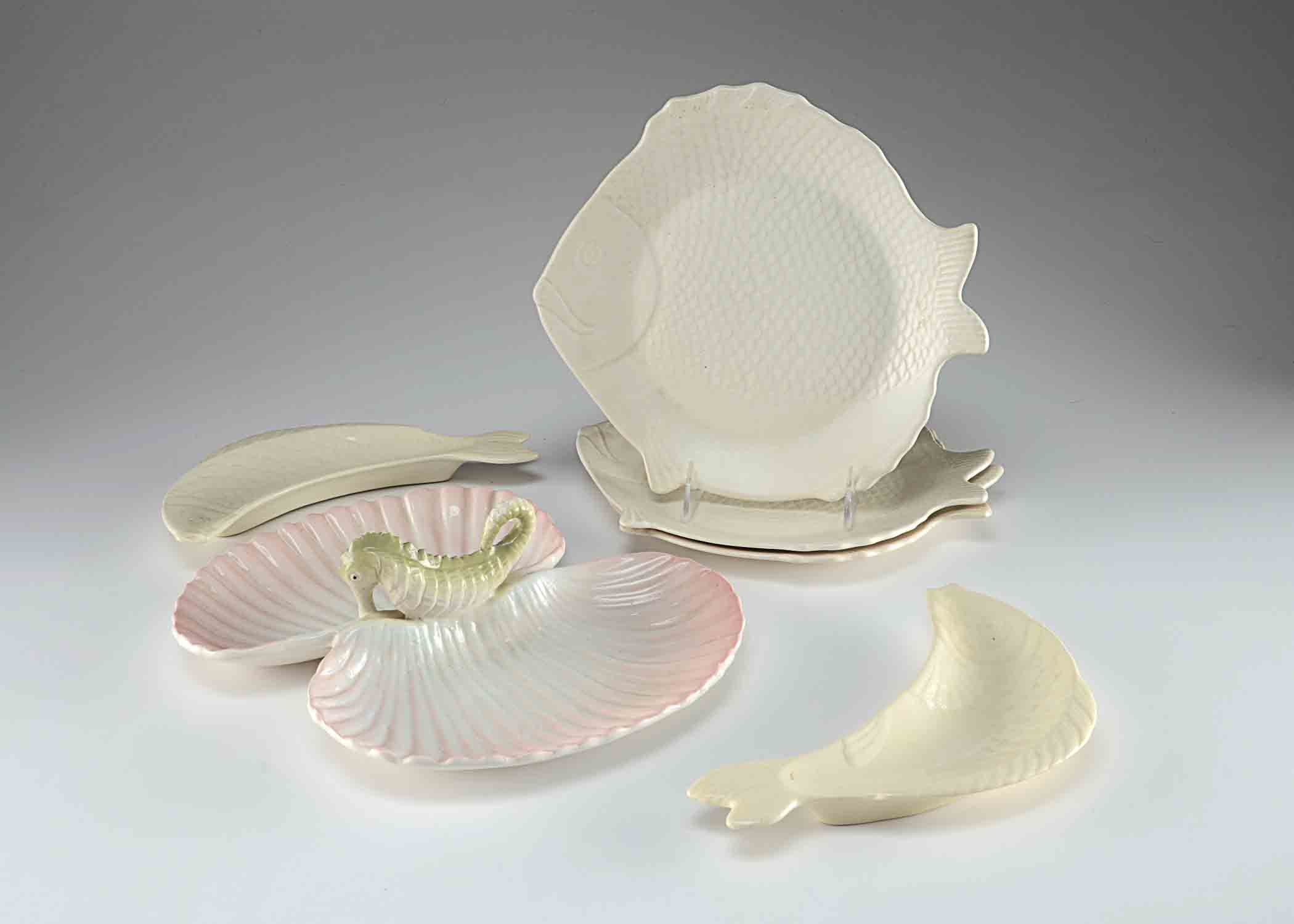 Vintage 1940's Chicken of the Sea Tuna Plates