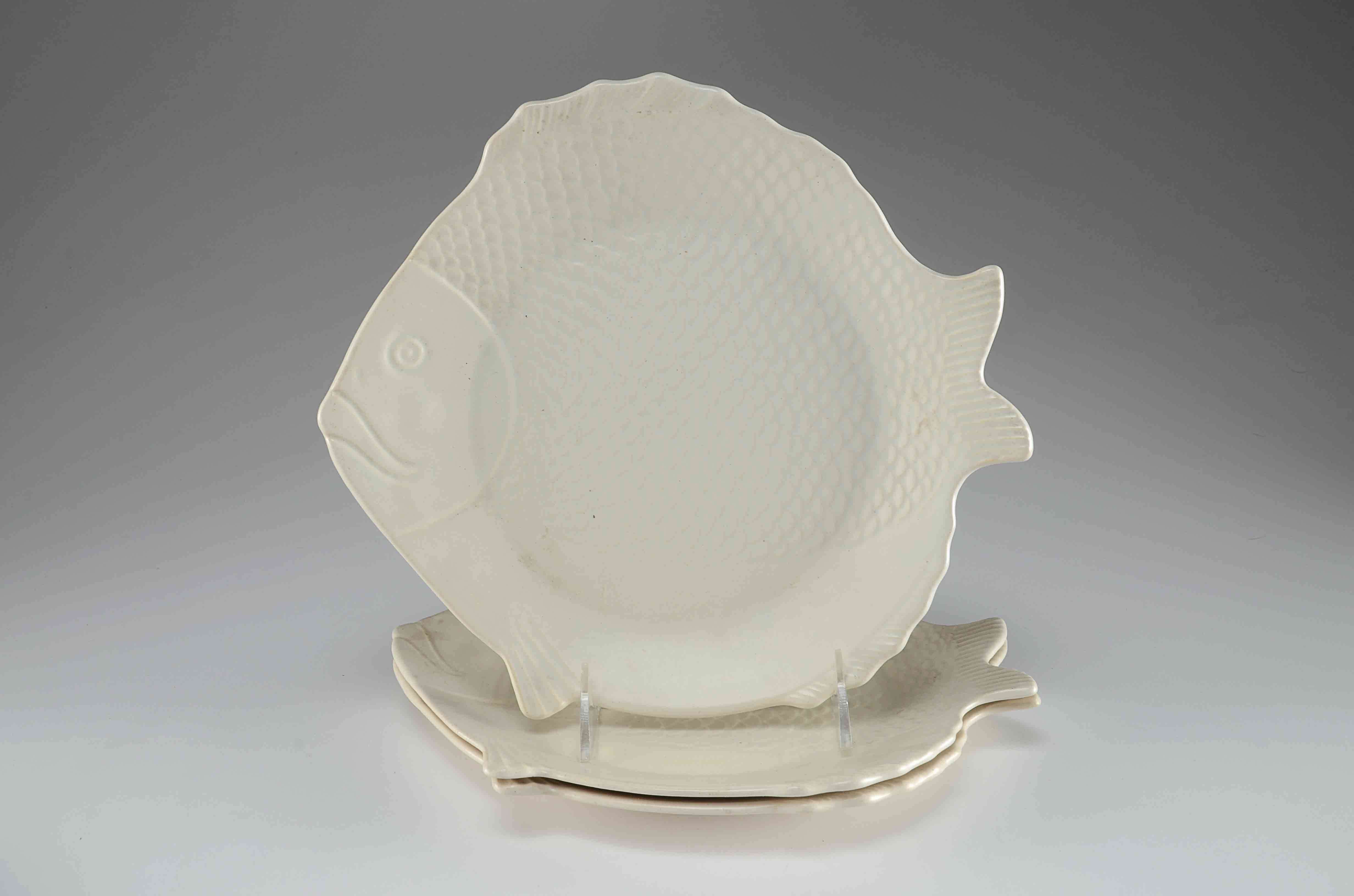 Vintage 1940's Chicken of the Sea Tuna Plates