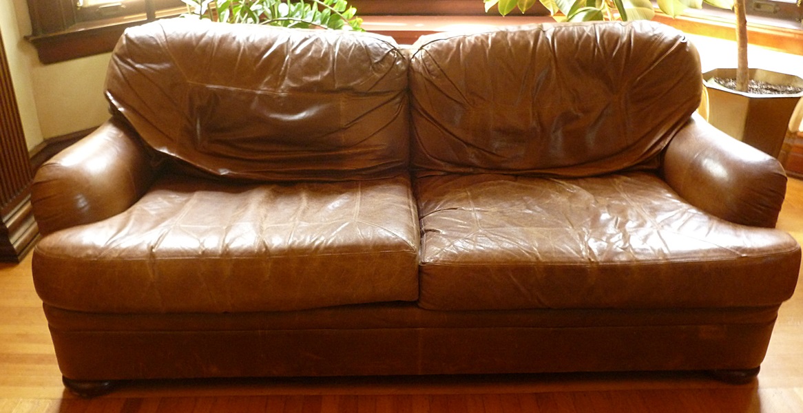 Henredon Leather Sofa
