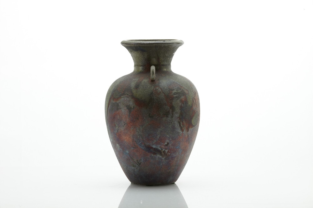 Modern Raku Pottery Vase