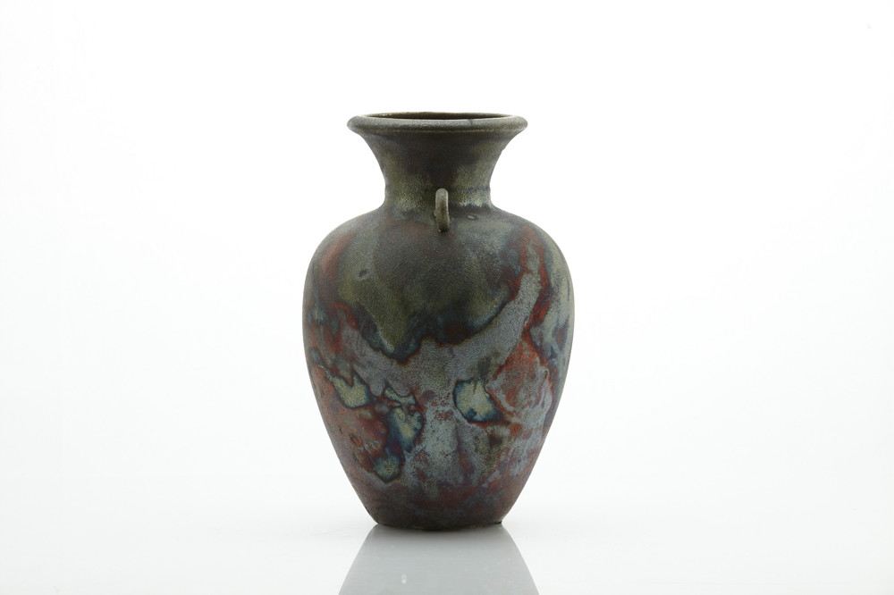 Modern Raku Pottery Vase