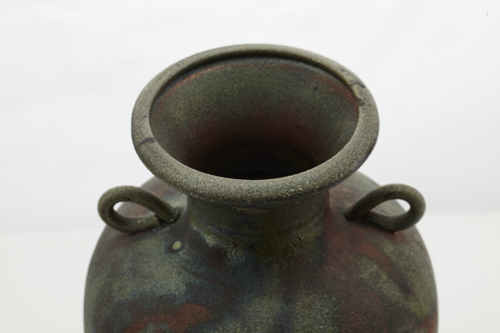 Modern Raku Pottery Vase