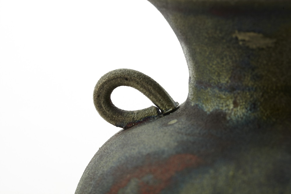 Modern Raku Pottery Vase