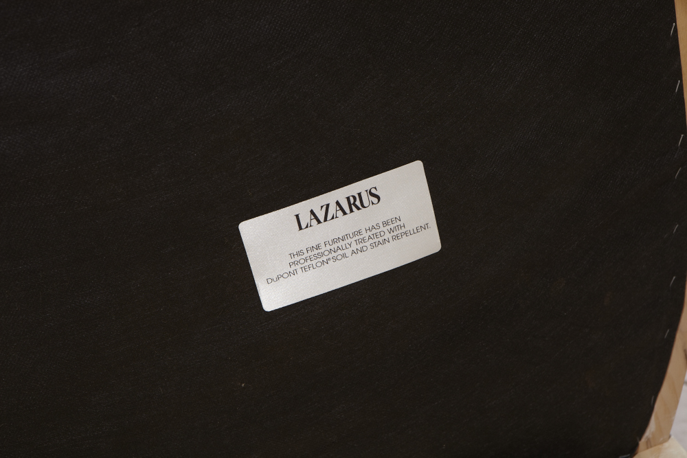 Modern Henredon Dining Table and Chairs, Whitewashed Oak, Brass and Glass