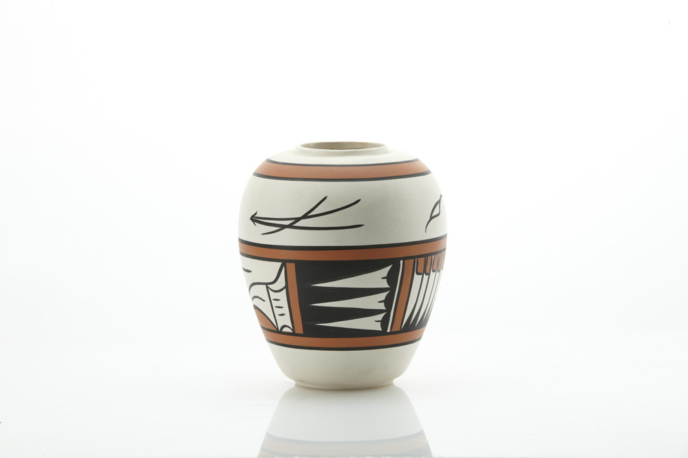 Polychrome Hopi Vase, signed "GG"