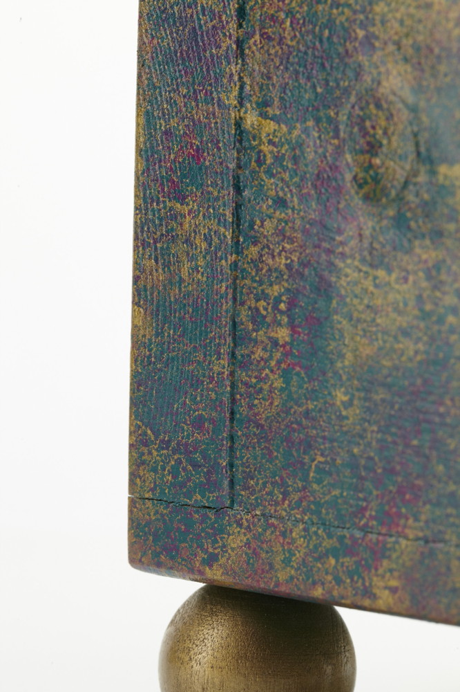 Modern Artisan - Made Wooden Box, Signed "Black Dog."