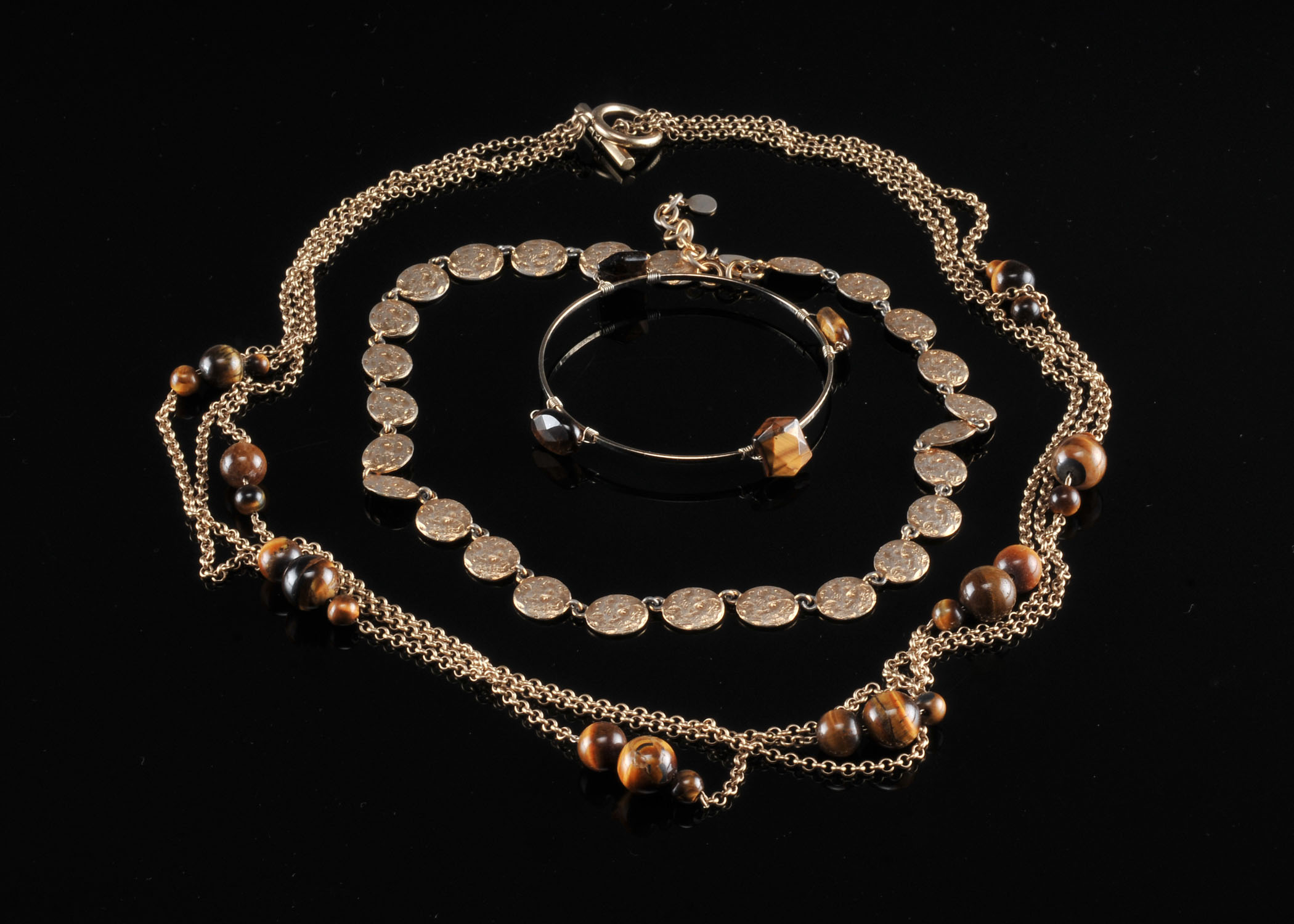 Collection of goldtone jewelry