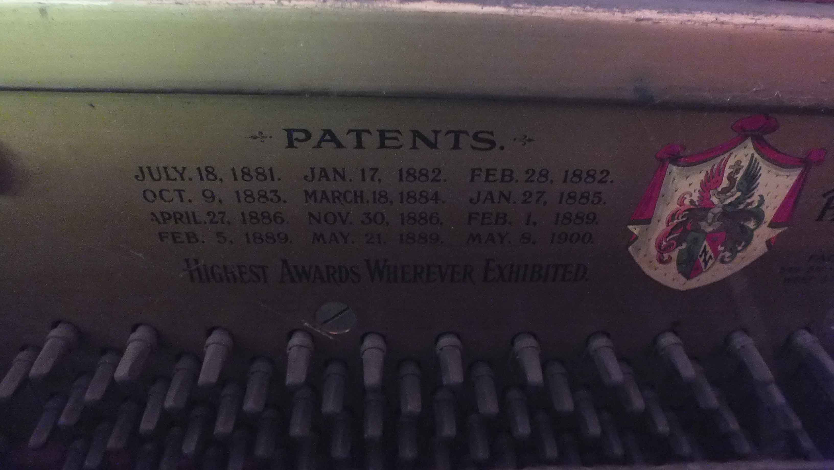 Mehlin & Sons Inverted Grand Piano