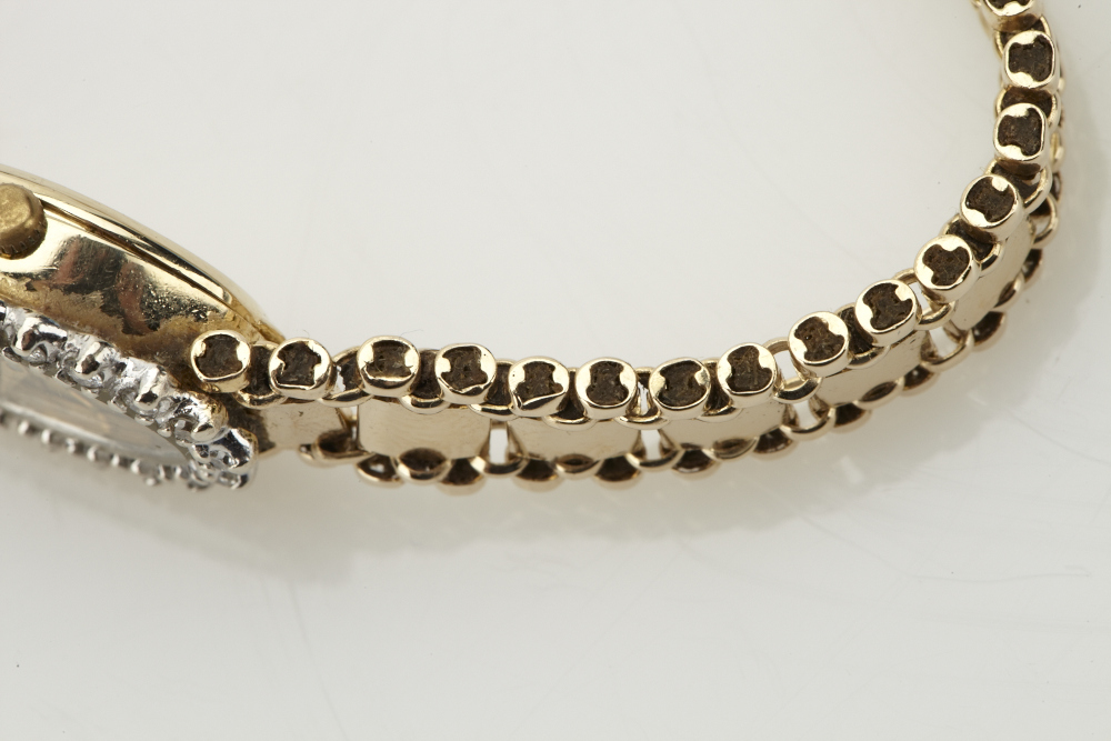 Lady's Andre Lazar 14K Yellow Gold and Diamond Watch