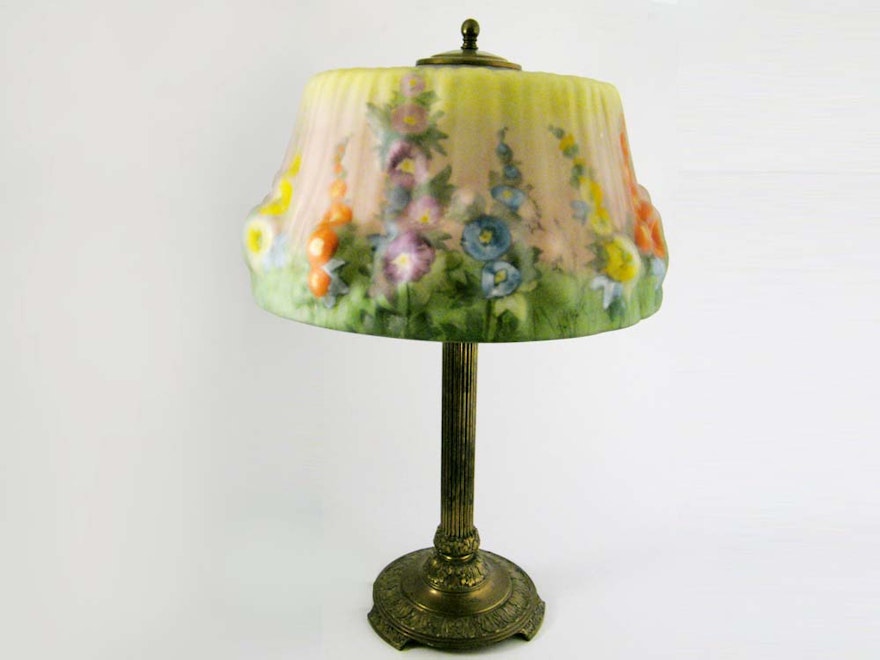 Pairpoint Puffy Hollyhock Lamp