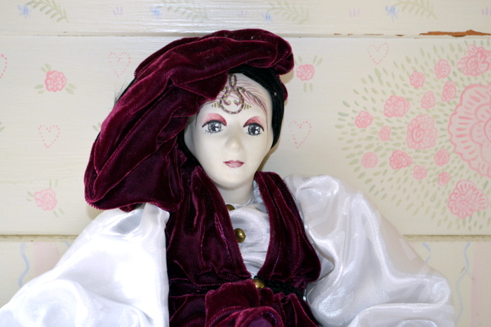 Pair Eric Dufour Hand Painted Bisque Porcelain Dolls