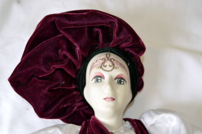 Pair Eric Dufour Hand Painted Bisque Porcelain Dolls