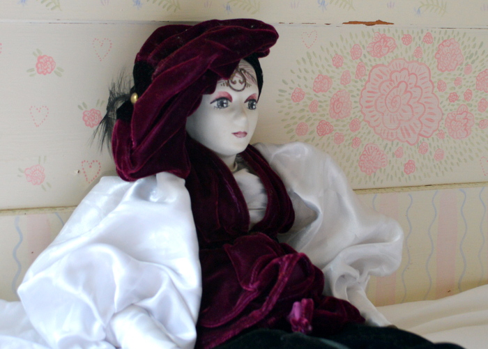 Pair Eric Dufour Hand Painted Bisque Porcelain Dolls