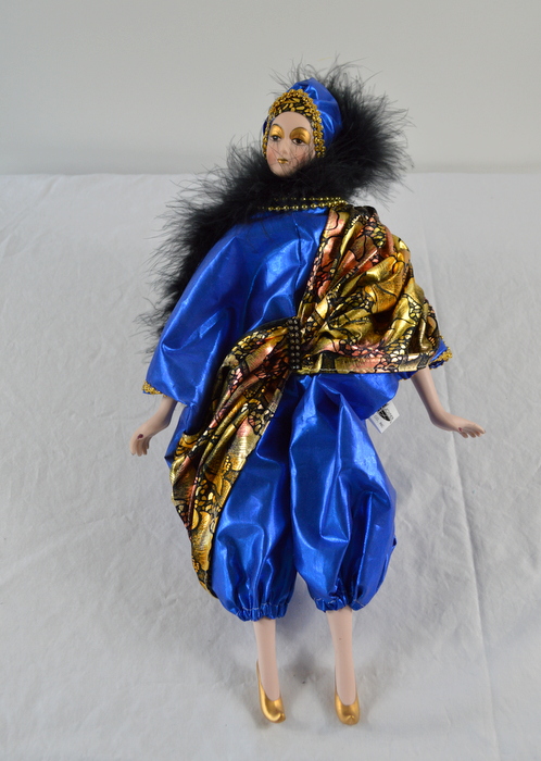 Pair Eric Dufour Hand Painted Bisque Porcelain Dolls