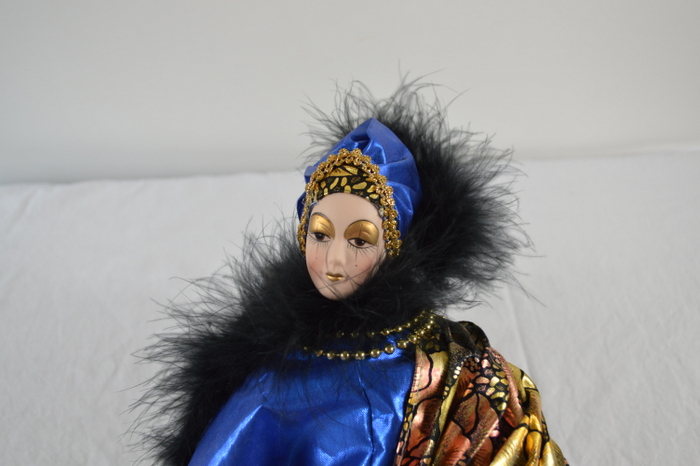 Pair Eric Dufour Hand Painted Bisque Porcelain Dolls