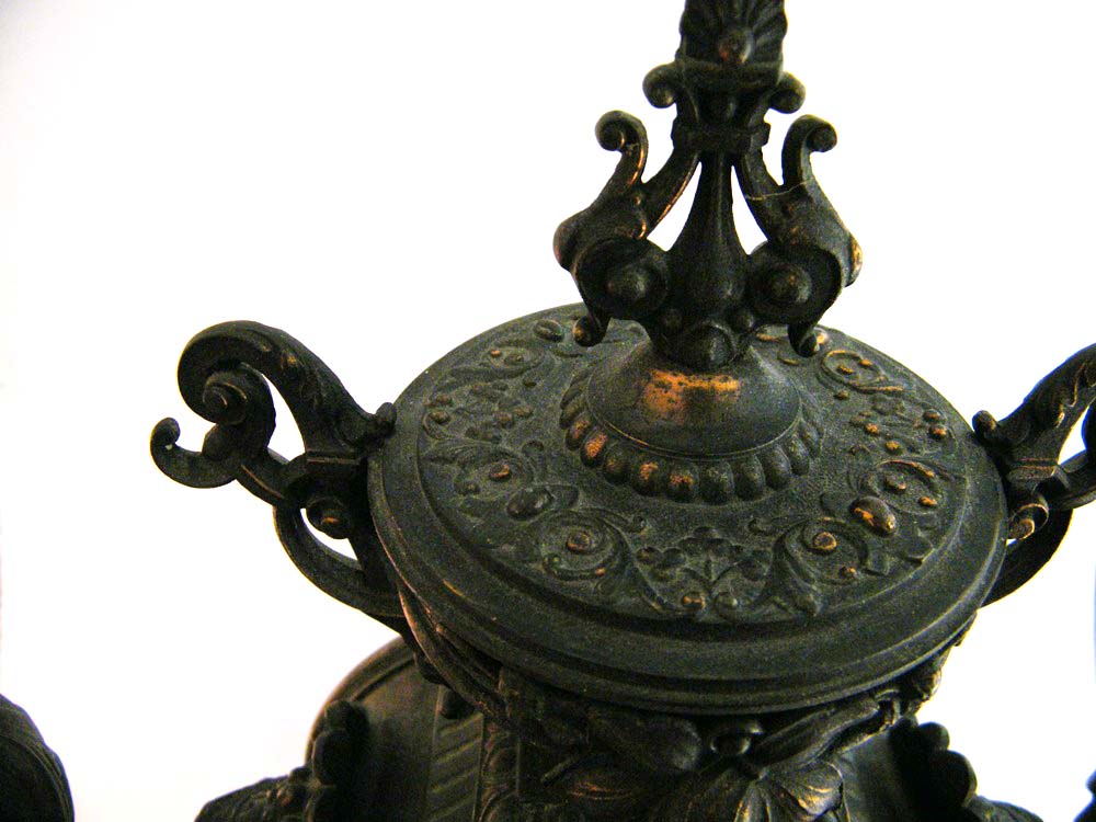 Magnificent Ansonia Classical Muses Bronze Finish Mantle Clock, circa 1882