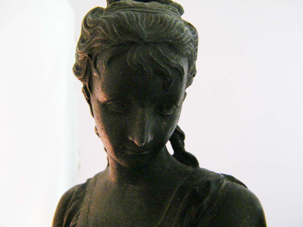 Magnificent Ansonia Classical Muses Bronze Finish Mantle Clock, circa 1882