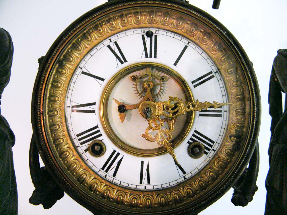 Magnificent Ansonia Classical Muses Bronze Finish Mantle Clock, circa 1882