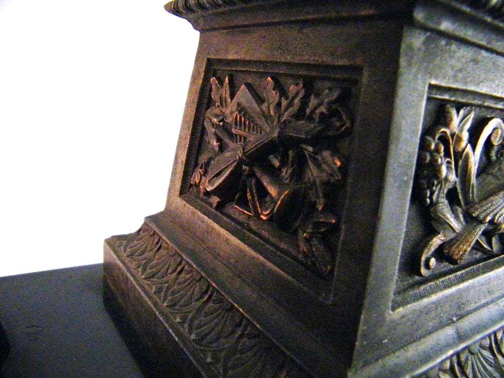 Magnificent Ansonia Classical Muses Bronze Finish Mantle Clock, circa 1882