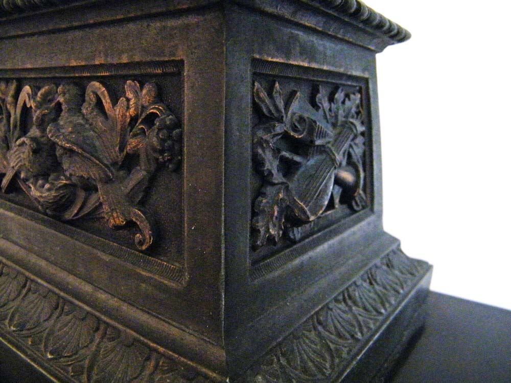 Magnificent Ansonia Classical Muses Bronze Finish Mantle Clock, circa 1882