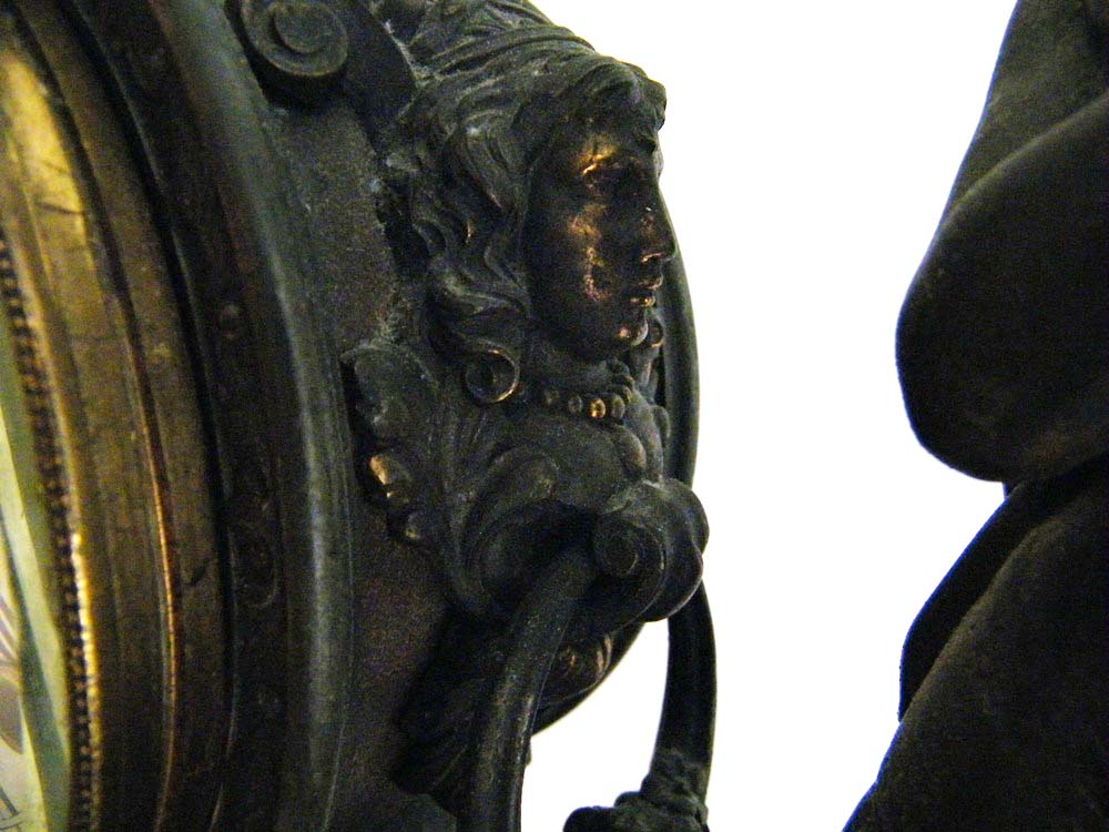 Magnificent Ansonia Classical Muses Bronze Finish Mantle Clock, circa 1882