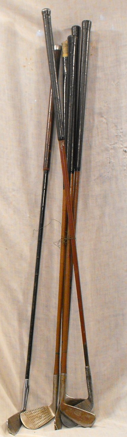 6 Vintage Golf Clubs