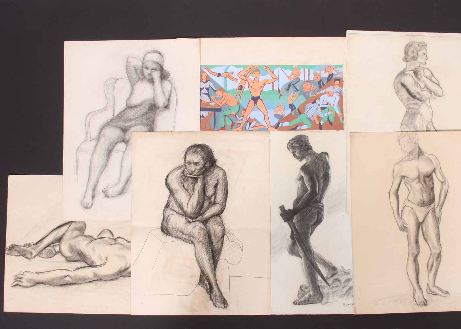 Original Evelyn Levy Shaw Drawings
