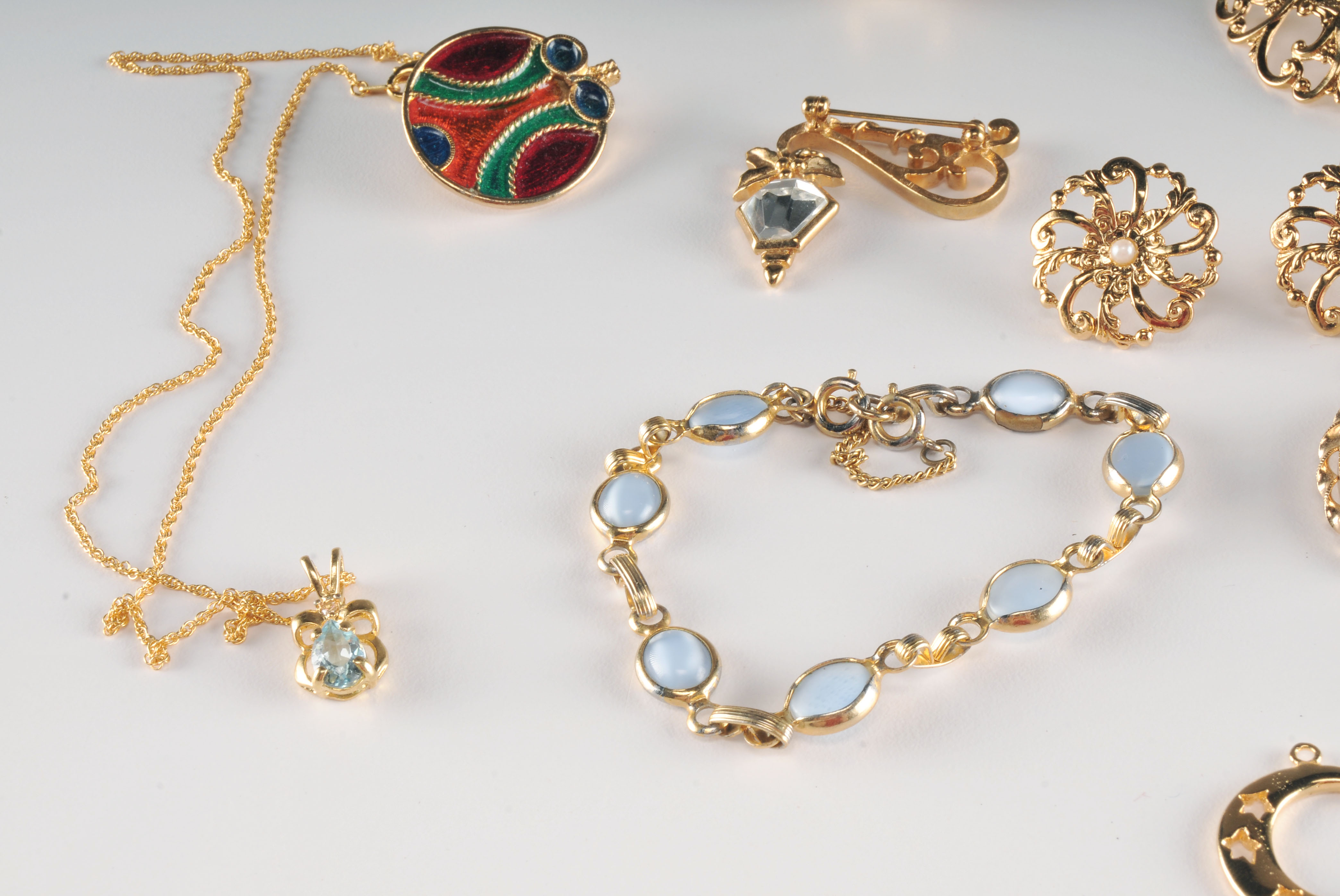 Collection of Goldtone Costume Jewelry