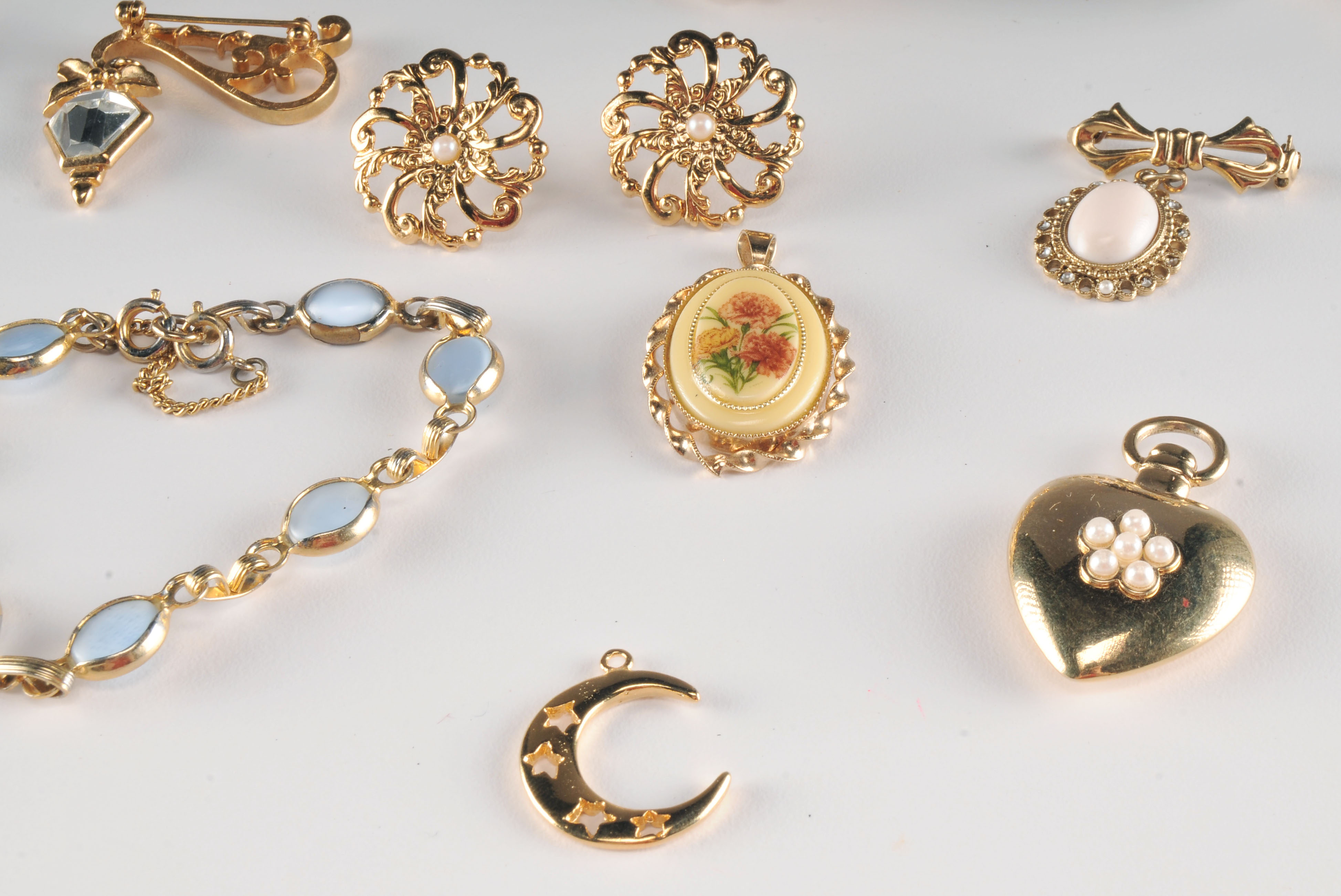Collection of Goldtone Costume Jewelry