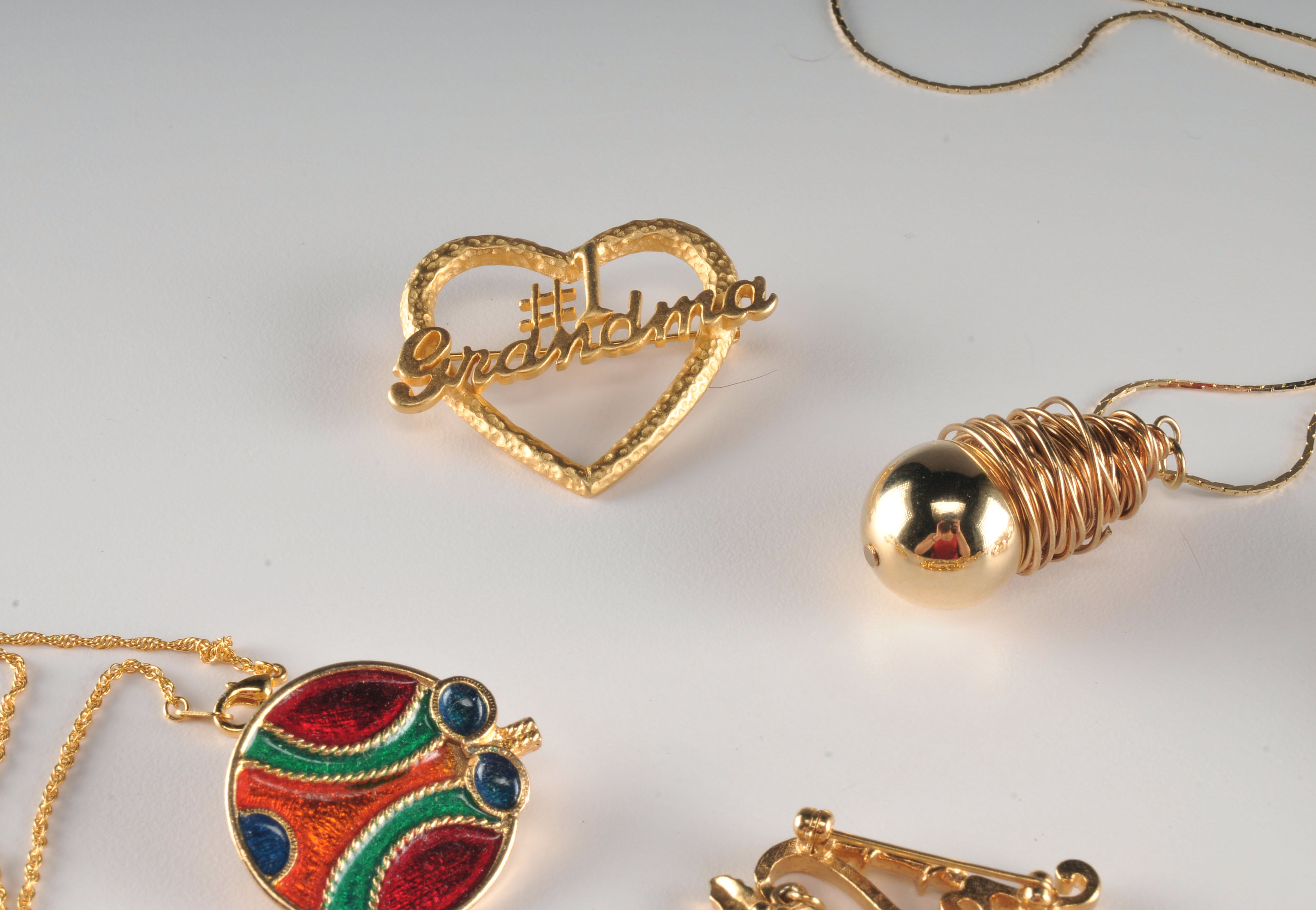 Collection of Goldtone Costume Jewelry