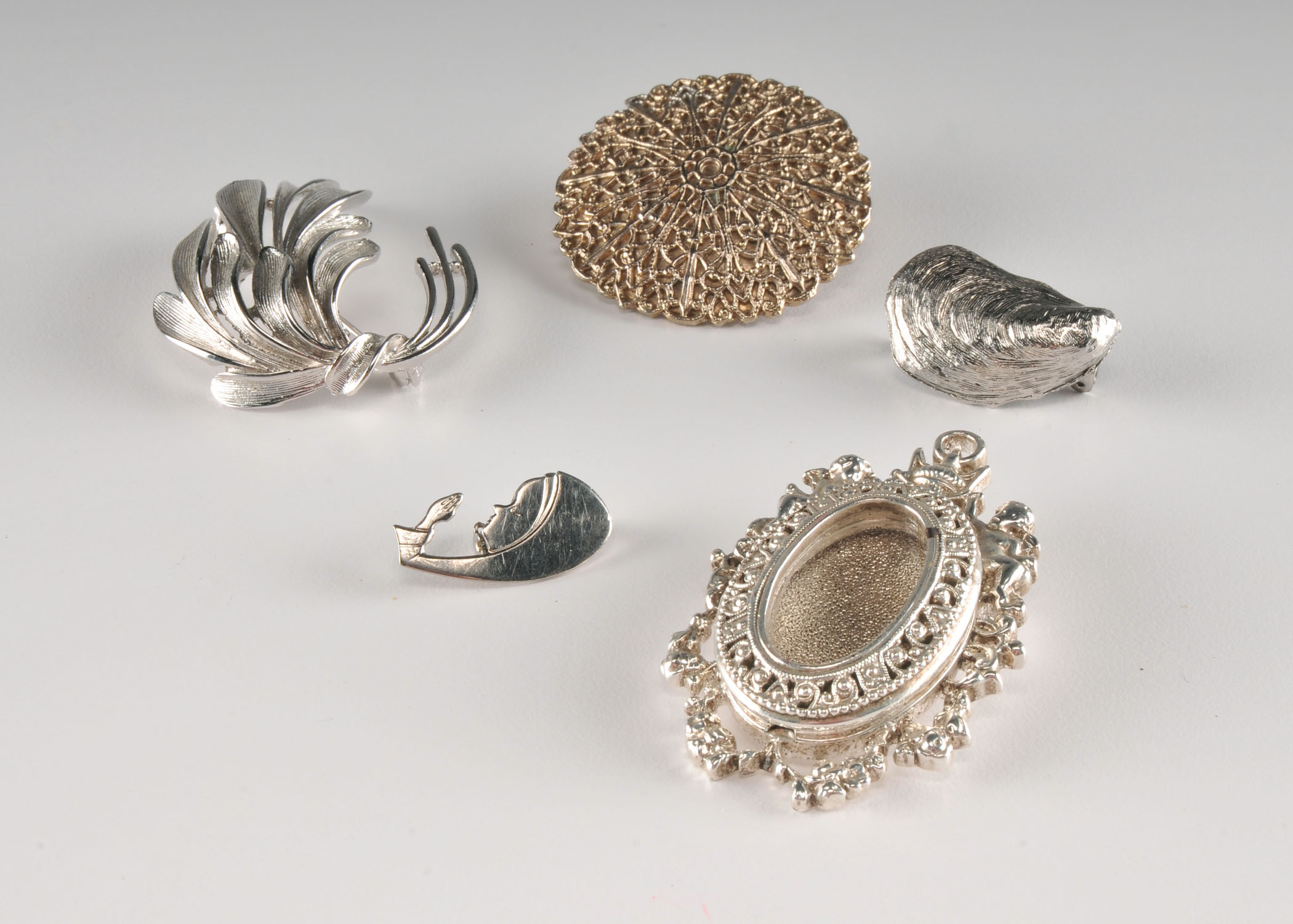 Collection of Silvertone Costume Jewelry