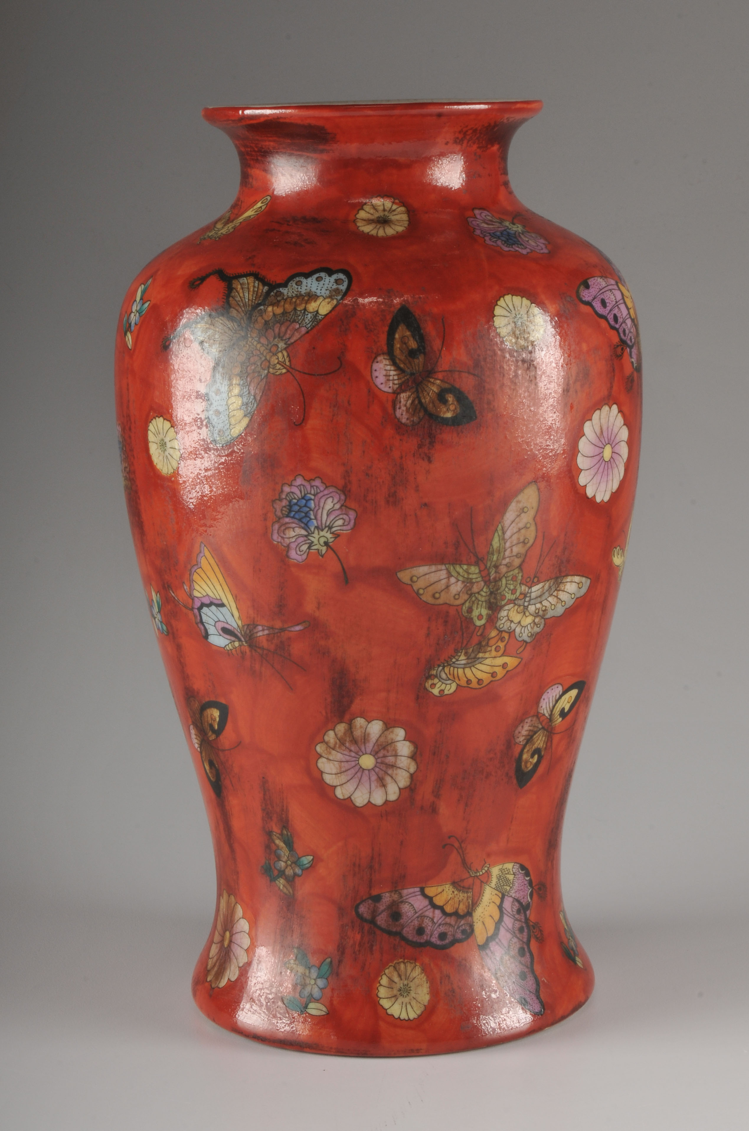 Chinoiserie Inspired Ceramic Vase