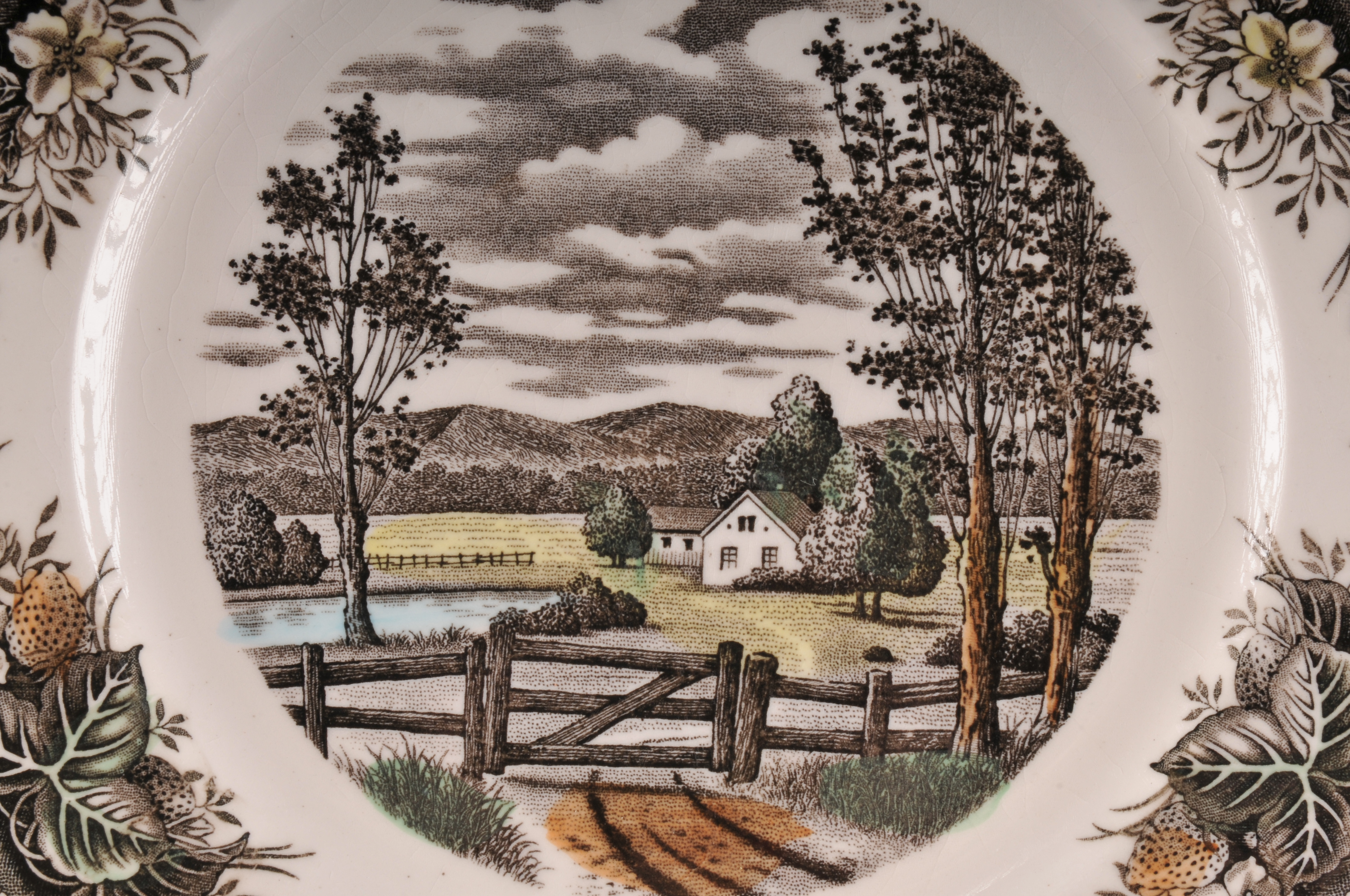 Japanese Dinner Plates, Creamer and Bowls