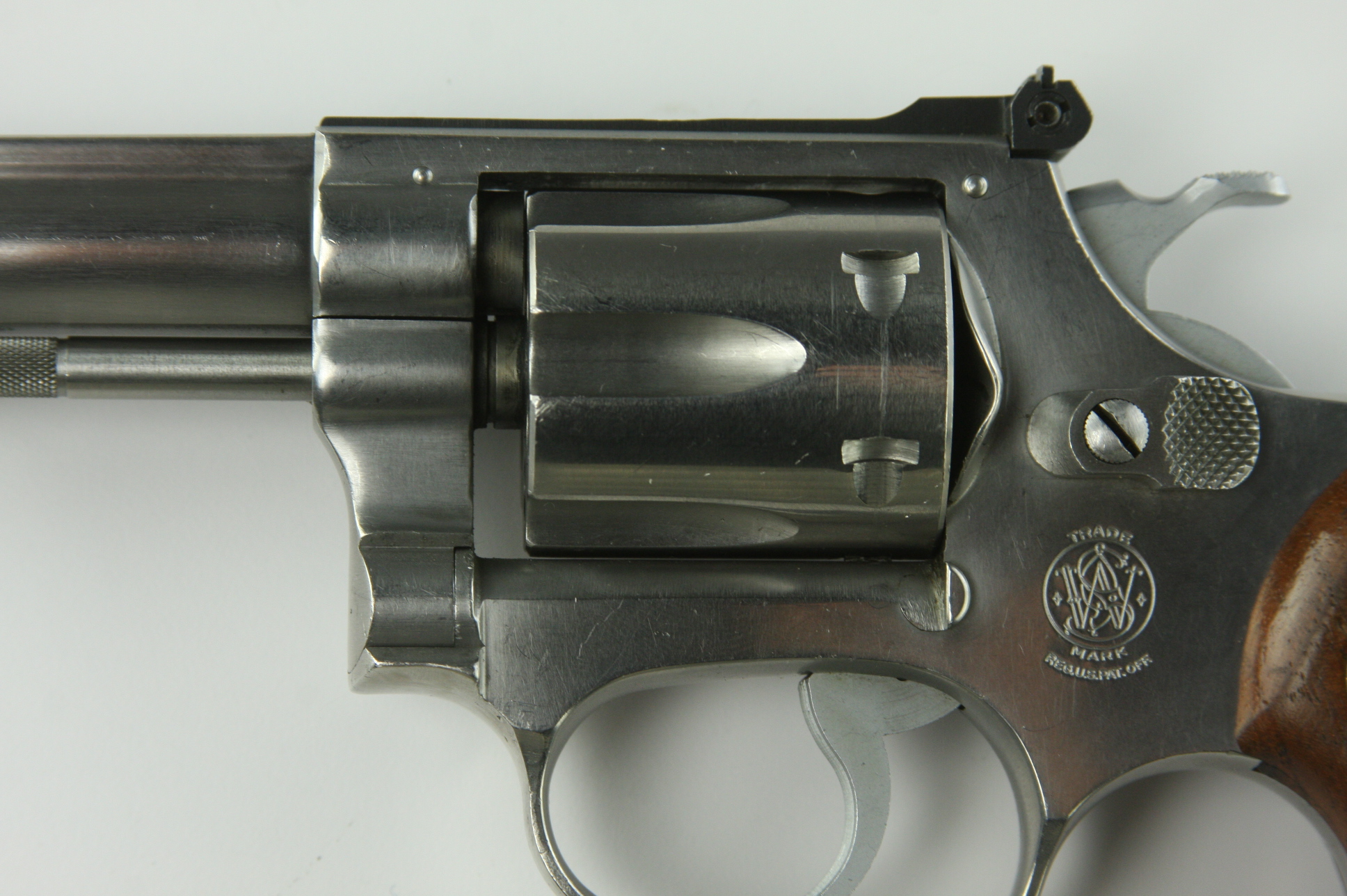 Smith and Wesson Model 63 .22 Caliber stainless steel six shot revolver