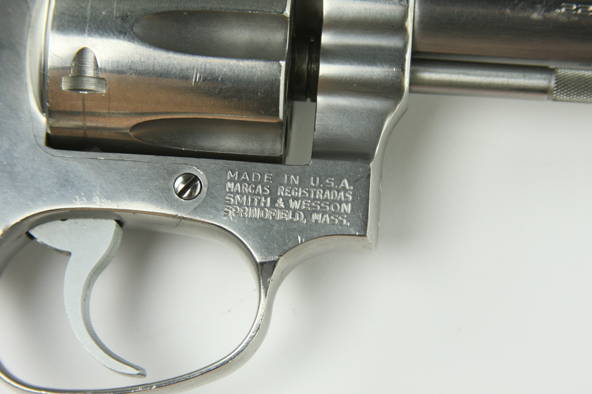 Smith and Wesson Model 63 .22 Caliber stainless steel six shot revolver