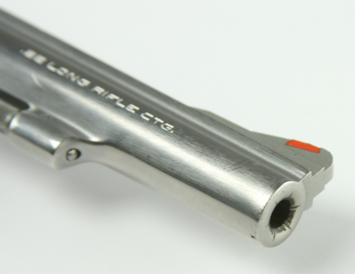 Smith and Wesson Model 63 .22 Caliber stainless steel six shot revolver