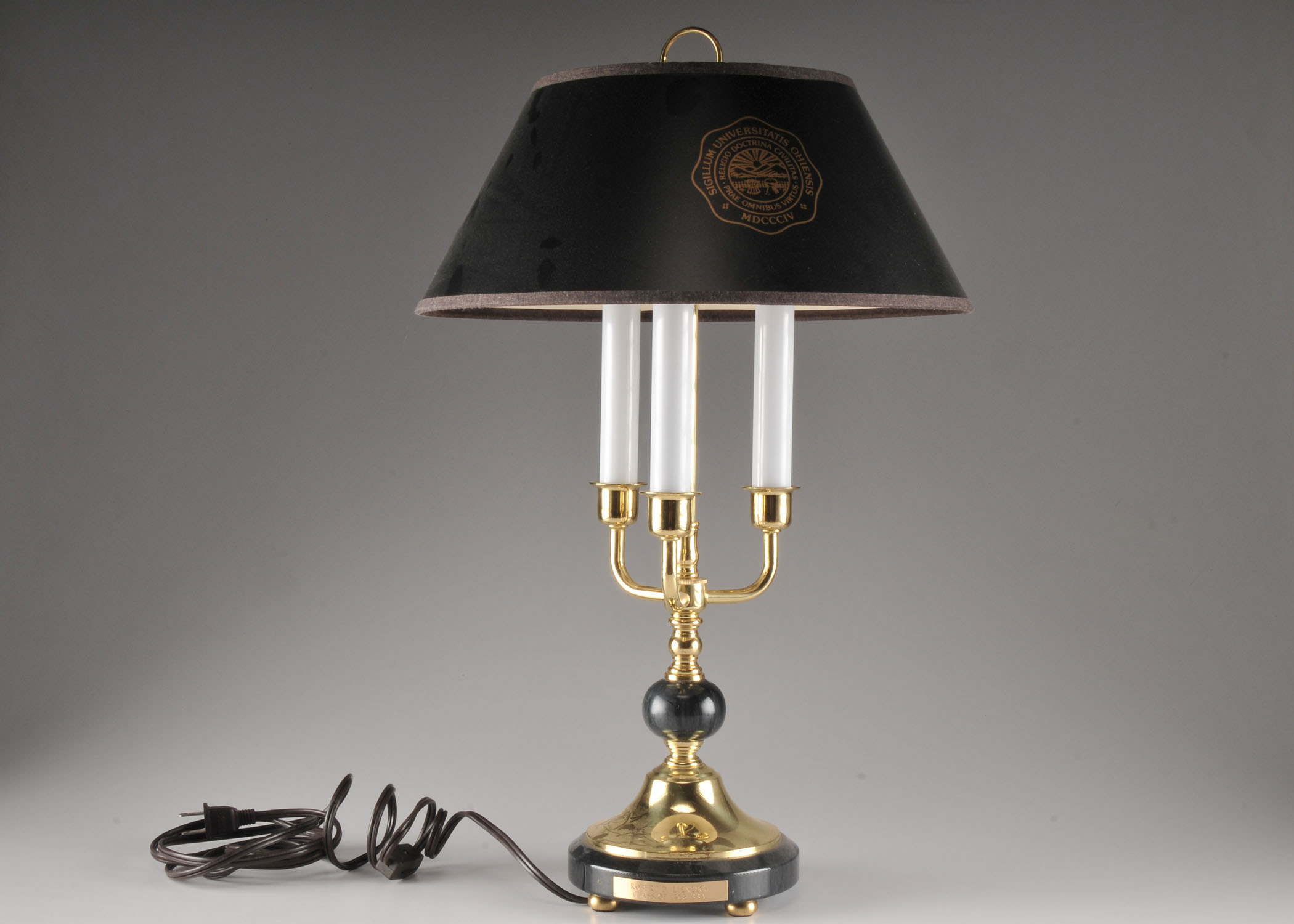 Black & Gold tone Ohio University Alumni Desk Lamp