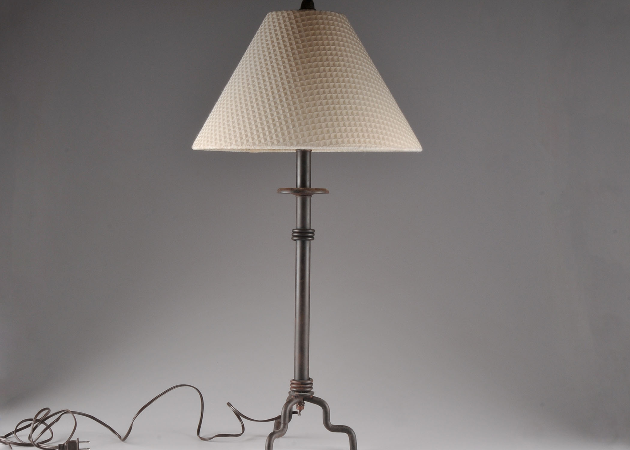 Tall Wrought Metal Style Lamp