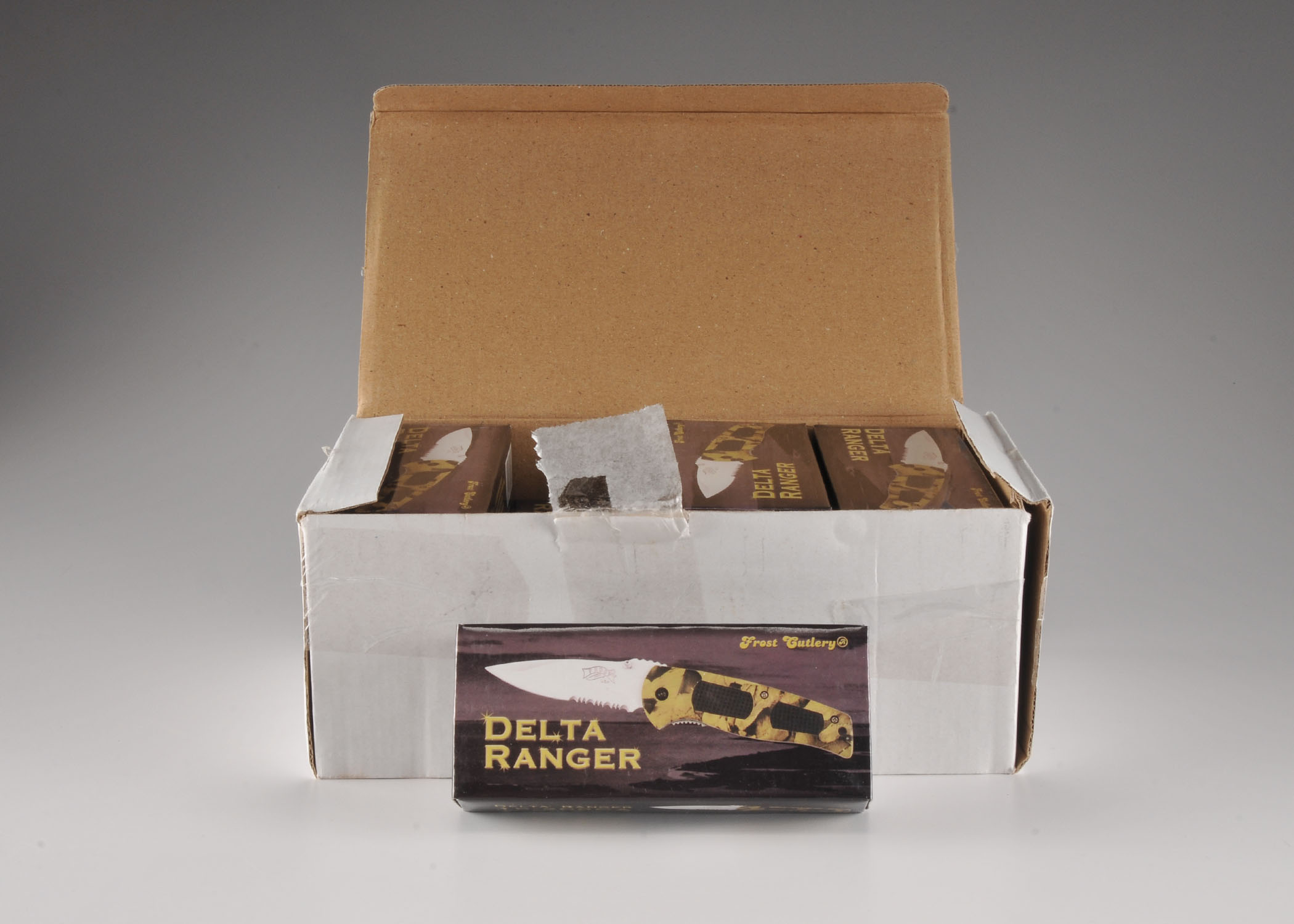 A Box of 12 Pocket Knives. New in Box.